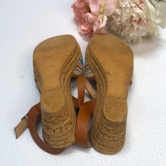 Spring Step Leather Upper Summer Cork Wedge Size EU 41 - Picture 5 of 6